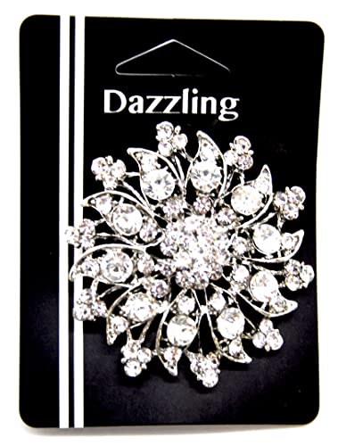 Belagio Enterprises 2 1/2-Inch Rhinestone Brooch | BW-171-182 - size: 2-1/2-Inch, style: BW-149