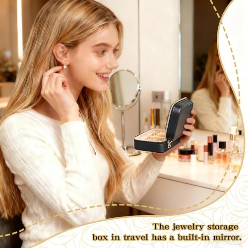 Travel Jewelry Case (Black) - color: Black