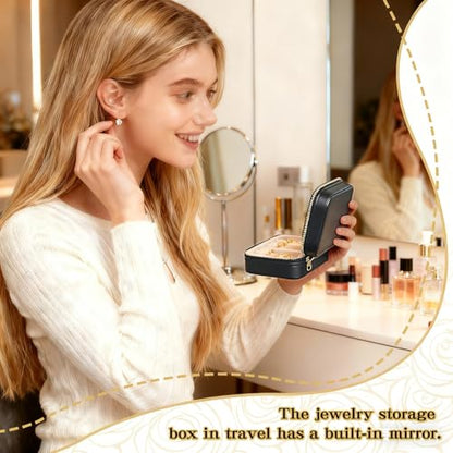 Travel Jewelry Case (Black) - color: Black