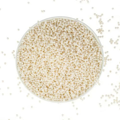 Pearl Beads for Jewelry Making 7500pcs 4MM Pearl Craft Beads with Hole Loose Fake Pearls Small Faux Pearls for Jewelry Making Bracelet Necklace DIY, Sewing Decor and Vase Filler - size: 4MM