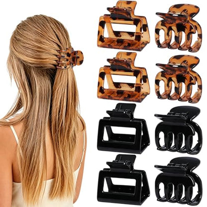 8 PCS Small Hair Clips for Women 2 Inch Claw Clips for Thin Hair