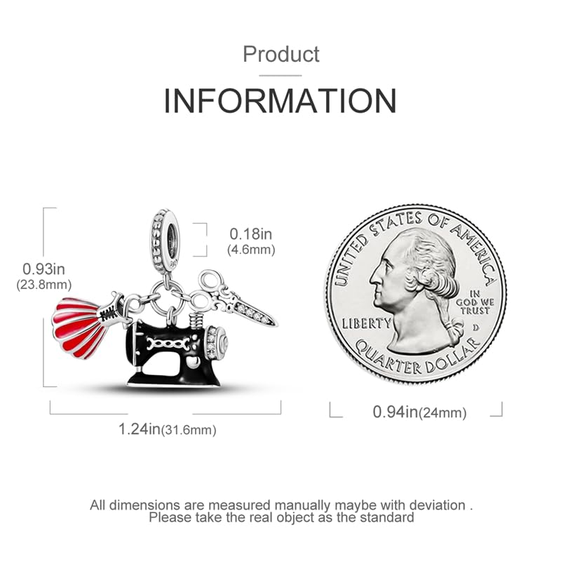 CYCUFF 925 Sterling Silver Charms Suitable for Charm Necklaces, Bracelet Pendants Beads Jewellery Gift for Women - color: Costume Design Charm