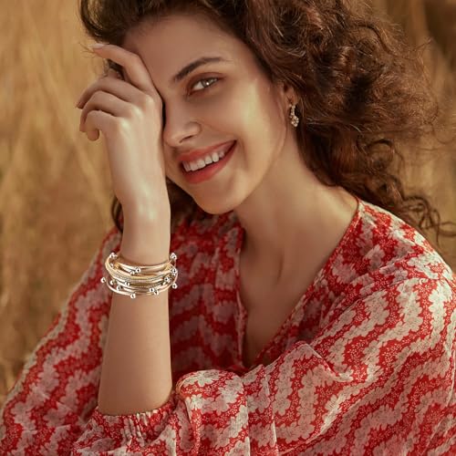 Wrapped Bracelets for Women,Leather Boho Bracelets for Women - color: Doubleloop-Rosegold