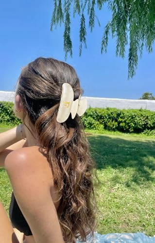 LILIE&WHITE Acrylic Letter Hair Clips For Women Stylish F Initial Hair Claw | Alphabet Hair Clip Fashion Glitter Monogram Claw Clip Elegant And Durable Hair Accessory Large Hair Clips F - color: HC22539F