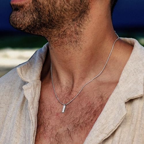 HZMAN Snake Chain Necklace for Men Women Thin Stainless Steel Chain Necklace Hip Hop Men's Choker Necklace 16"-30" Jewelry Gift - color: 1.2mm-Silver, size: 26.0In