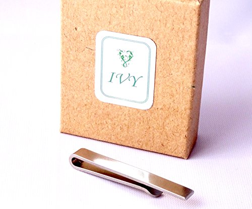 Ivy Design Tie Clip/Bar, Stainless Steel Silver Tone