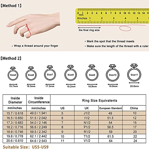 JO WISDOM 925 Sterling Silver Wedding Band for Women Thin Stacking Ring Half Cubic Zirconia Eternity Engagement Ring - color: 10-Oct-Tourmaline