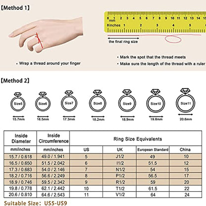 JO WISDOM 925 Sterling Silver Wedding Band for Women Thin Stacking Ring Half Cubic Zirconia Eternity Engagement Ring - color: 06-Jun-Alexandrite