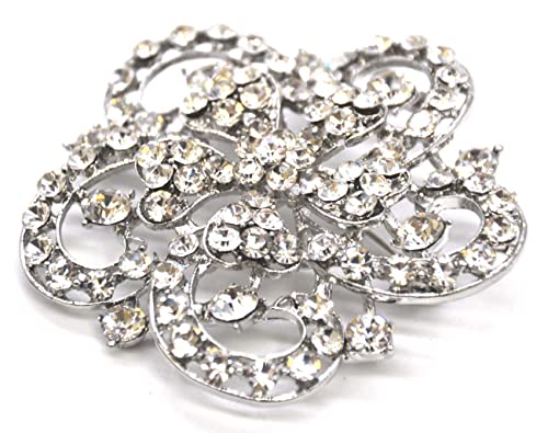 Belagio Enterprises 2 1/2-Inch Rhinestone Brooch | BW-171-182 - size: 2-1/2-Inch, style: BW-146