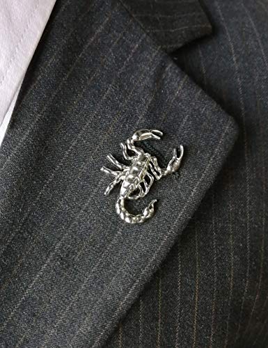 Boutonniere Suit Lapel Stick Brooch Pin - color: Scorpion
