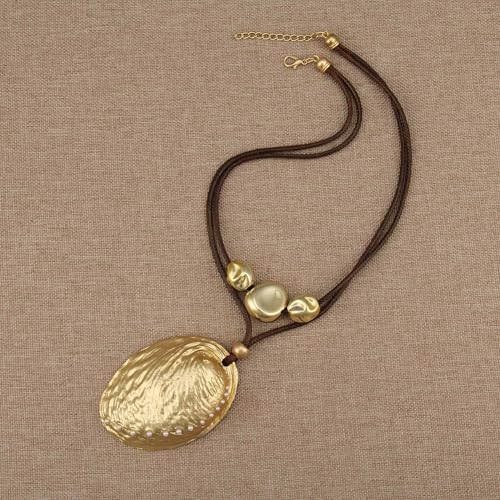 Chunky Pendant Necklace for Women Vintage Boho Necklaces Choker Layered Statement Necklaces Bohemian Jewlery Gifts - style: Bohemian Pendant Necklace