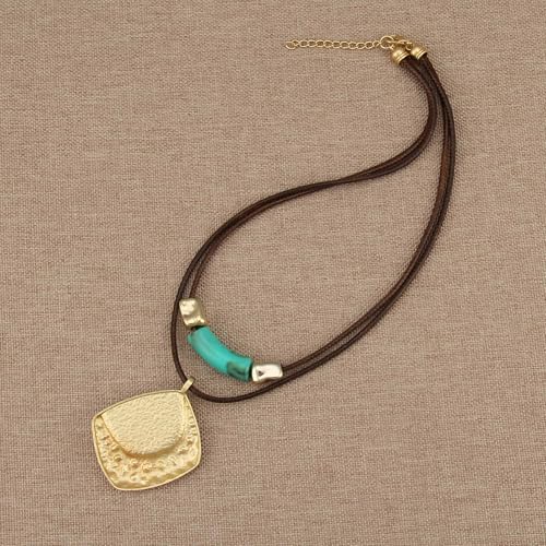 Chunky Pendant Necklace for Women Vintage Boho Necklaces Choker Layered Statement Necklaces Bohemian Jewlery Gifts - style: Boho Style Pendant Necklace