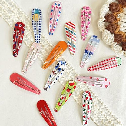 120PCS snap hair clips,2 inch hair barrettes for girls and Women | Non-Slip Metal Snap Hair Accessories for gils and Women