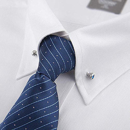 4 Pcs Men's Crystal Collar Bar Pin Shirt Tie Necktie Pin Clip Clasp Cravat Pin Lapel Stick Brooch