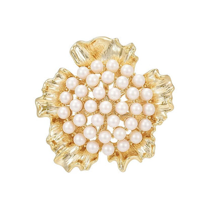 Brooches and Pins for Women Elegant Flower Pearl Brooches Costume Broches Jewelry Lady Christmas Pin for Women - style: GD-1836