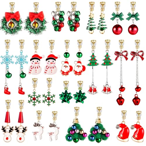 15 Pairs Gold Clip on Earrings for Women Fashion,Lightweight Fake Earrings Set - style: Style E