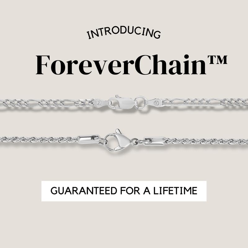 Solid 925 Sterling Silver Italian 3mm Diamond-Cut Flat Figaro Link & 1.5mm Twisted Braided Rope Link Chain Anklet Ankle Bracelet Bundle - for Women - Made in Italy, 9""