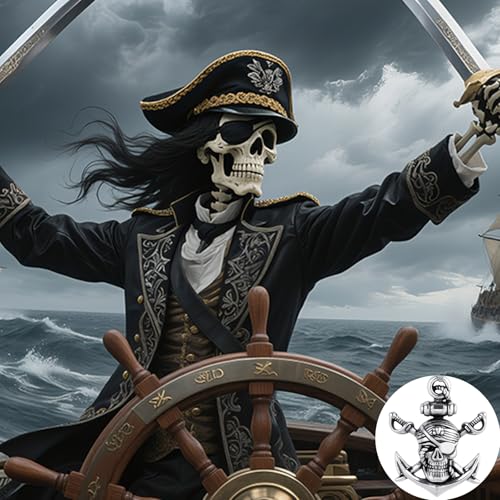 Stainless Steel Gothic Y2K Punk Rock Emo Biker Pendant Necklace | Cosplay Vintage Viking Alt Edgy Fashion Charm Necklace Jewelry for Men Women Active Daily Wear - style: Skull Pirate Anchor
