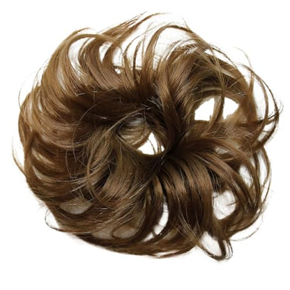 CAISHA Small Scrunchy Updo Hairpiece Ponytail Extensions Hair Tie Brunette G3C - color: brunette #6 G3C