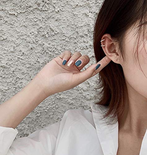 SLUYNZ Sterling Silver No Piercing Earrings Cuff for Women Cartilage Earrings Helix Earrings - color: A-18K Gold Plated
