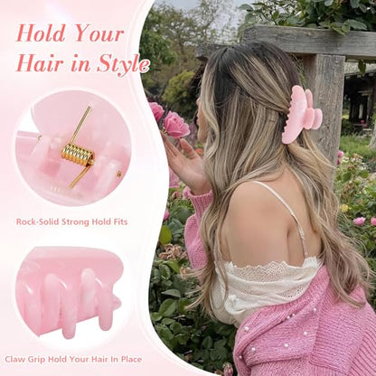 16 Pack Hair Claw Clips for Women - Large Non-Slip Hair Claws for Thick Thin Hair, Cute Hair Barrettes Elegant & Durable, Fashion Hair Accessories Stylish Bulk Hair Clips for Girls DIY Gift - size: Large 16 PCS