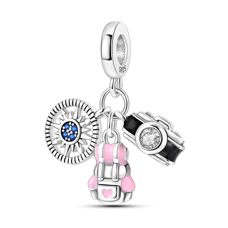 CYCUFF 925 Sterling Silver Charms Suitable for Bracelet Pendants Beads, Charm Necklaces Jewellery Gift for Women - color: Mountaineering Enthusiast Charm