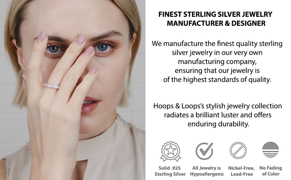Hoops & Loops 925 Sterling Silver 23mm Oval Flat Click-top High Polished Lightweight Hoop Earrings for Women, Silver, Yellow Gold & Rose Gold - color: Black