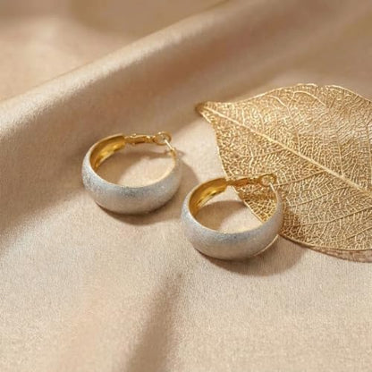 Sonateomber Gold Chunky Crystal Hoop Earrings for Women, Trendy Statement Sparkly CZ Rhinestone Thick Open Hoops Earings Hypoallergenic Wedding Prom Everyday Accessories Fashion Jewelry Gift - color: Gold White