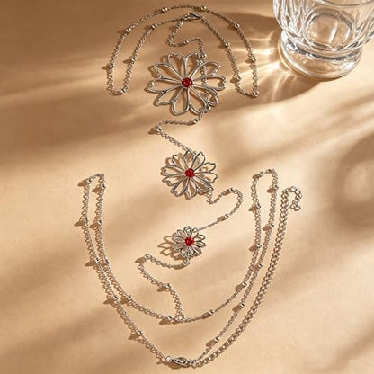 Back Body Chain for Women Boho Pearl Cross Flower Back Drop Necklace Adjustable Y-Shaped Lariat Back Jewelry - color: Silver
