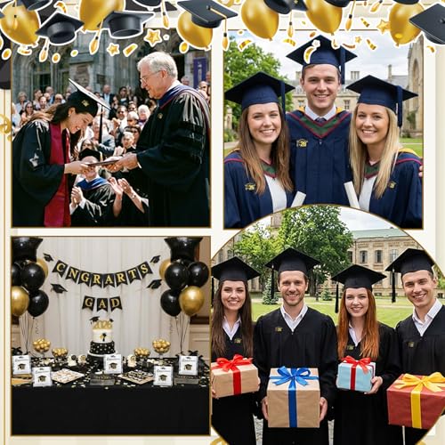 24/48 Set 2026 Graduation Enamel Lapel Pins Bulk Congratulate Graduation Gifts Class of 2026 Button Pin Cards Bags for Graduates Party Favors