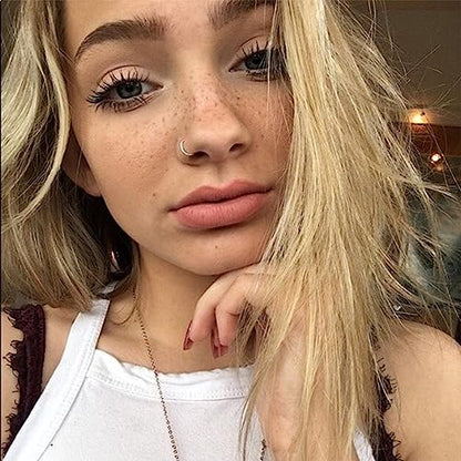 Nose Rings for Women, Gold Hypoallergenic Nose Ring Hoop, 316L Surgical Steel Septum Cartilage Earring, 20G 18G 16G 14 Guage Diameter 5mm to 16mm Body Piercing Lip Jewelry - color: Silver Plated, size: Inner Diameter: 6 mm