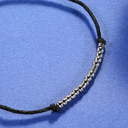 ASELFAD Morse Code Bracelets for Women, Funny Best Friend Birthday Gifts for Women Friendship Bracelets, Inspirational Jewelry, Teen Girl Gifts Trendy Stuff - style: BQdQss