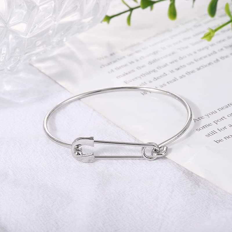 925 Sterling Silver Bracelet Plated Cuff Bangle Bracelet Fashionable Multi-layer Cross Wire Bangle Bracelet Open Adjustable Wide Cuff Bracelet for Teen Girls Fashion Jewelry - color: 15