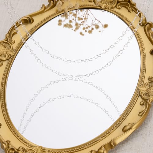 GTVOODX 16.4 Feet Silver Stainless Steel Heart Chain for Jewelry Making | Silver Plated Necklace Bulk Permanent Jewelry Chain Roll Spool for DIY Bracelet Craft Supplies with Lobster Clasps Jump Rings - color: Silver Heart