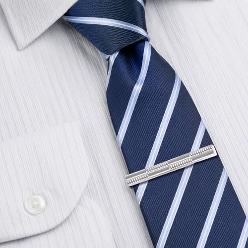 4 Pcs Stainless Steel Tie Clips for Men Classic Tie Bar Clip for Formal Business Wedding Party Fathers Day Gift - style: Class2