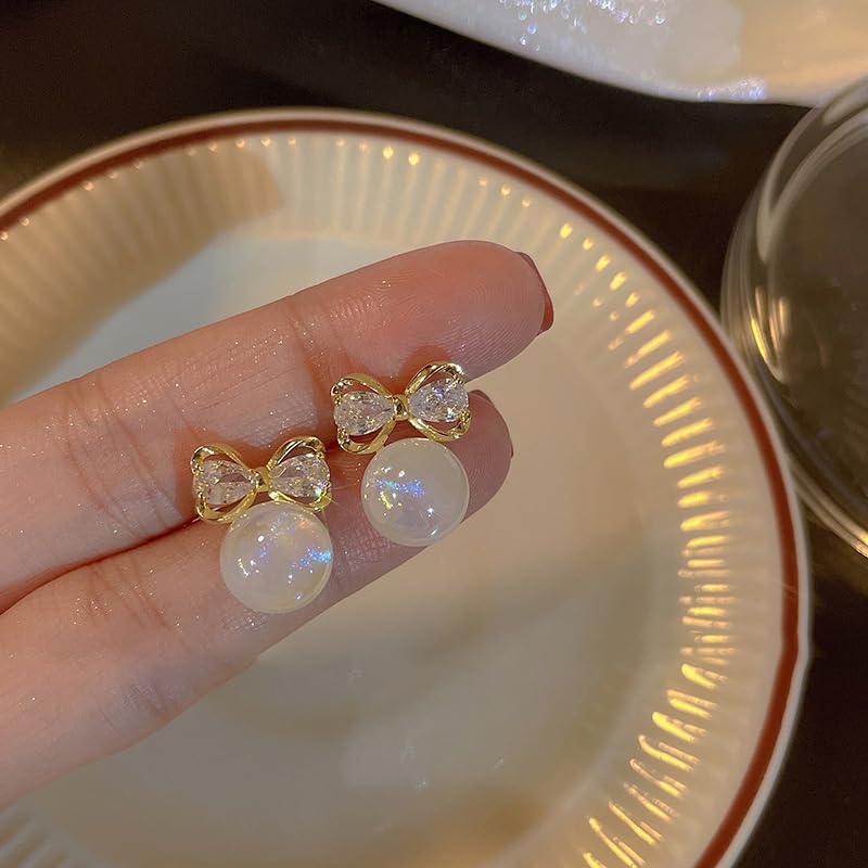 Retro Pearl Stud Drop Earrings Elegant Faux Pearl Stud Earrings For Women Exquisite Wedding Engagement Jewelry Gifts - style: Style 19