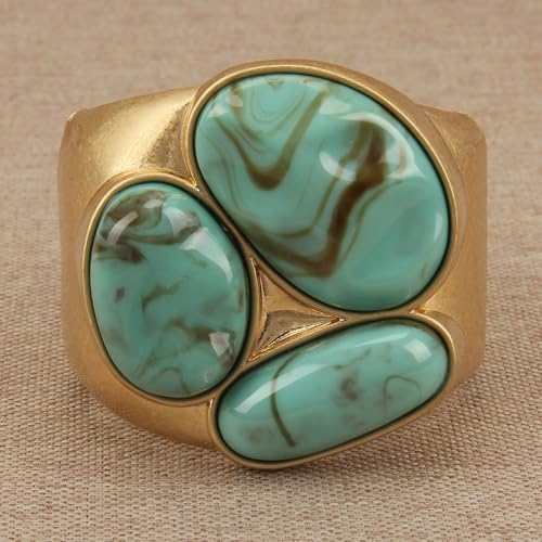 Chunky Bangle Bracelets for Women Cuff Bracelet Thick Gold Bangles Open Wide Arm Cuffs Bracelets Boho Jewelry - style: Gold Bracelet