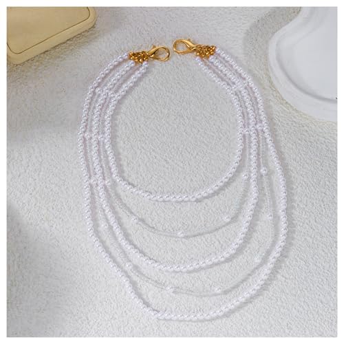 Multi Layer Pearl Beaded Arm Chain, Dainty Crystal Tassel Upper Arm Cuff Bracelet, Adjustable Bead Shoulder Body Chain Jewelry for Women Wedding Party Evening Prom Accessories