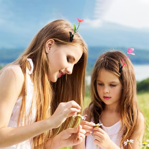 12Pcs Simulation Plant Hair Clips Set for, Mixed Style Sprout Hairpins, Cute Leaf-Inspired Hair Accessories for Everyday Wear and Parties
