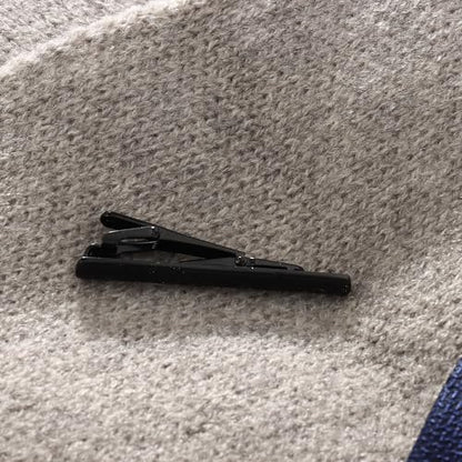 Tie Clip for Men Silver Black Gold Tone Tie Bar for Regular Ties Classic Tie Clasps Wedding Business Clip