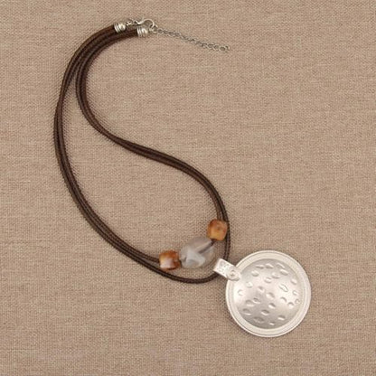Chunky Pendant Necklace for Women Vintage Boho Necklaces Choker Layered Statement Necklaces Bohemian Jewlery Gifts - style: Bohemian Necklace