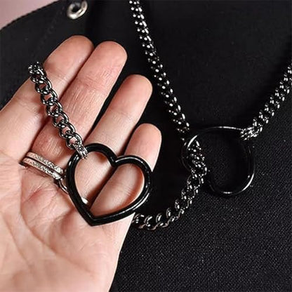 choice of all Rose Gold Necklaces Lariat Necklace for Women Slip Chain Necklace Y-Shaped Pendant Necklaces Trendy Jewelry Gifts - color: heart chain necklace-silver