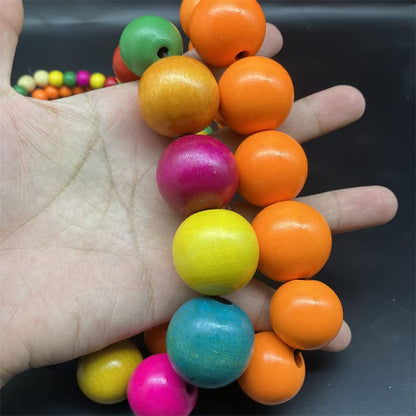 Fuqimanman2020 Chunky Large Simulated Pearl Choker Necklace Drop Dangle Earrings Crystal Bib Big Round Beaded Strand Multicolor Costume Statement Wedding Jewelry Set for Women Brides - color: Wooden Orange