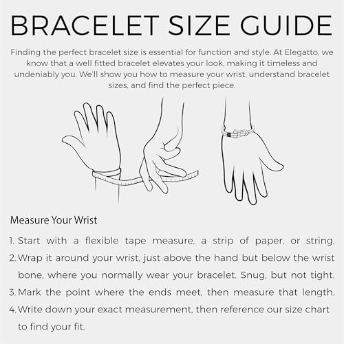 Elegatto Elagio Premium Braided Leather Bracelet for Men | Full-Grain Braided Leather with Sterling Silver Polished Stainless Steel Clasp | Men’s Designer Bracelets - color: Elagio Onyx, size: Small