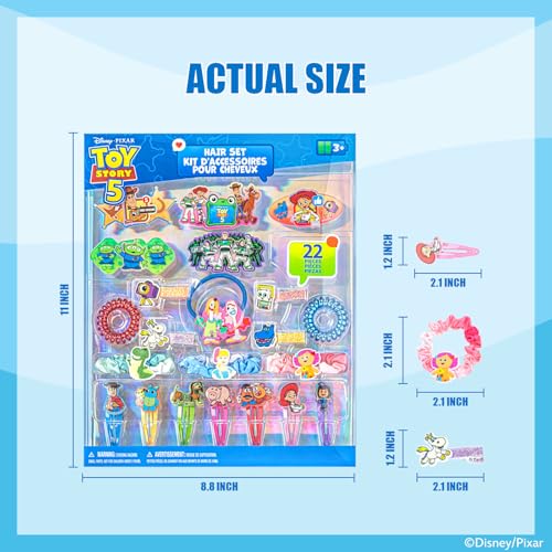 Toy Story Hair Accessories Set with Hair Clips & Bows - color: Disney Toy Story