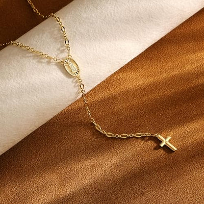 CHESKY Long Necklace for Women, 14k Gold Plated/Streling Silver Lariat Y Necklaces - style: y necklace 01