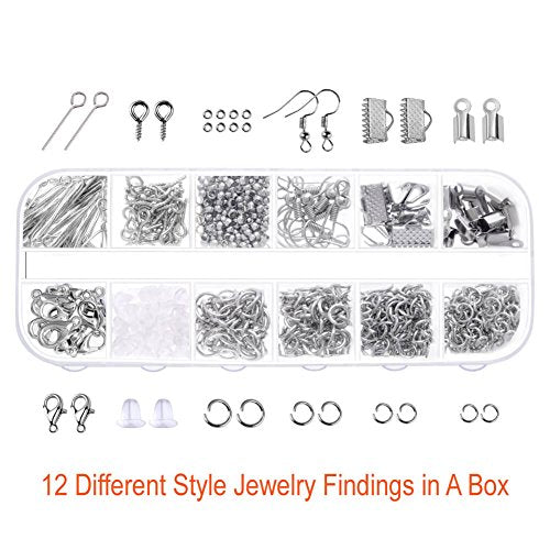 PAXCOO Jewelry Making Supplies Kit with Tools, Wires, Findings for Jewelry Repair and Beading
