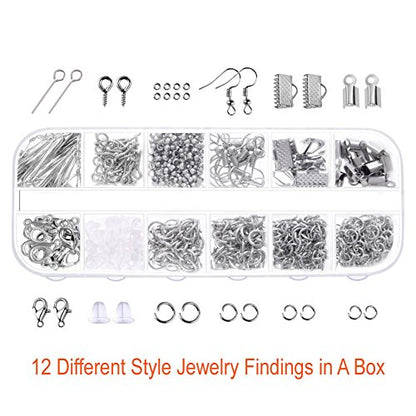 PAXCOO Jewelry Making Supplies Kit with Tools, Wires, Findings for Jewelry Repair and Beading