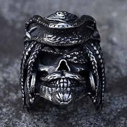 2023 Skull Ring Cool Evil Death Punk Rock Stainless Steel Rings Aly Style Jewelry - style: R127
