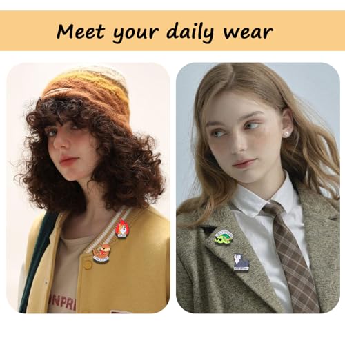 5Pcs Cute Coffee Cat Sloth Enamel Pin Set Cartoon Animal Coffee Cup Brooch Badges, Funny Lapel Pins for Backpacks, Jackets, Bags, Coffee Lover Gift - color: JH-066